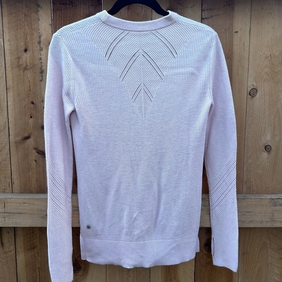 Lululemon Time To Restore Pink Cashlu Cashmere Blend
Sweater Lightweight  Size 2 - Picture 4 of 11